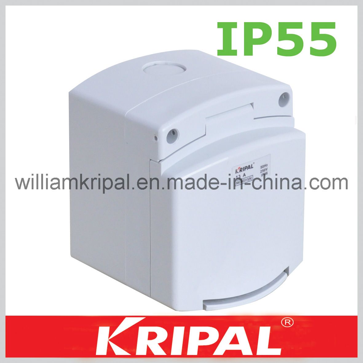 3 Pin 13A British Standard Waterproof Socket