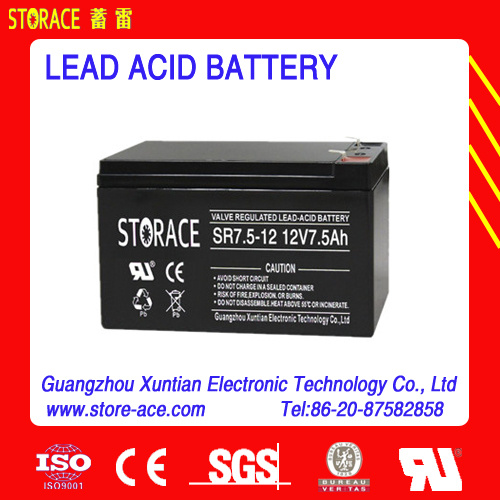 Maintenance Free Sealed Lead Acid Battery 12V 7.5ah