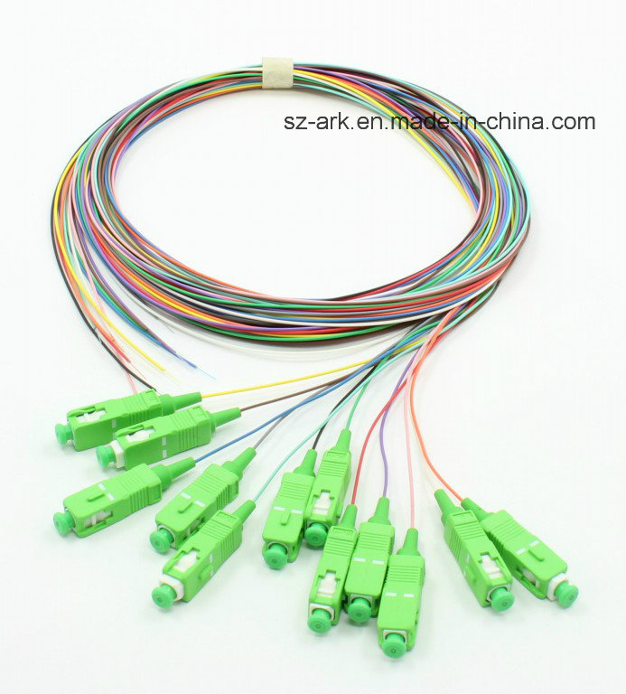 Optical Fiber for Sc Singlemode 12 Color Fiber Pigtail (2m)