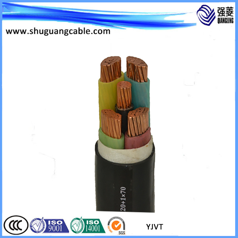 Yjvt 3+2 Cores XLPE Insulated PVC Sheathed Concentric Conductor Power Cable