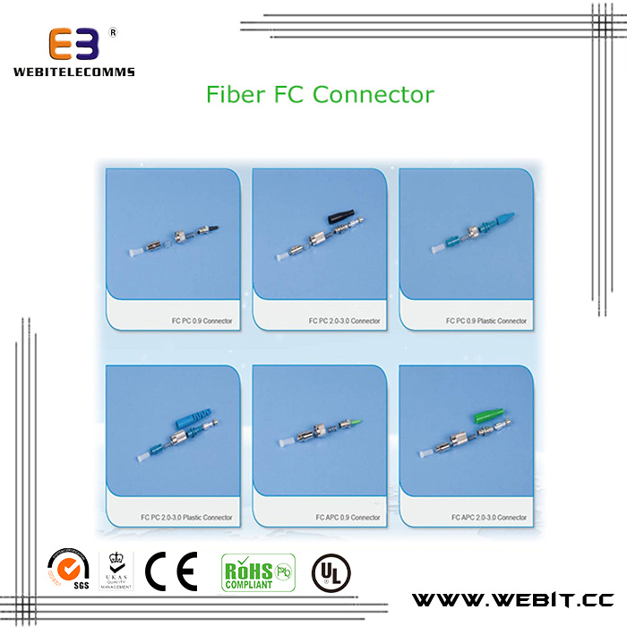 FC Connector; FC Fiber Optic Connector; Fiber FC Connector; FC APC Connector; FC Mm Connector