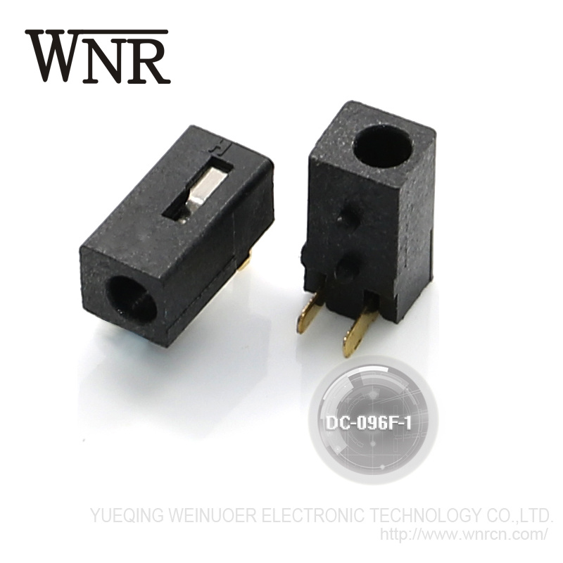 Environmental Good Quality Female Charge Power Socket, 2 Pin DC Power Jack DC-096f-1