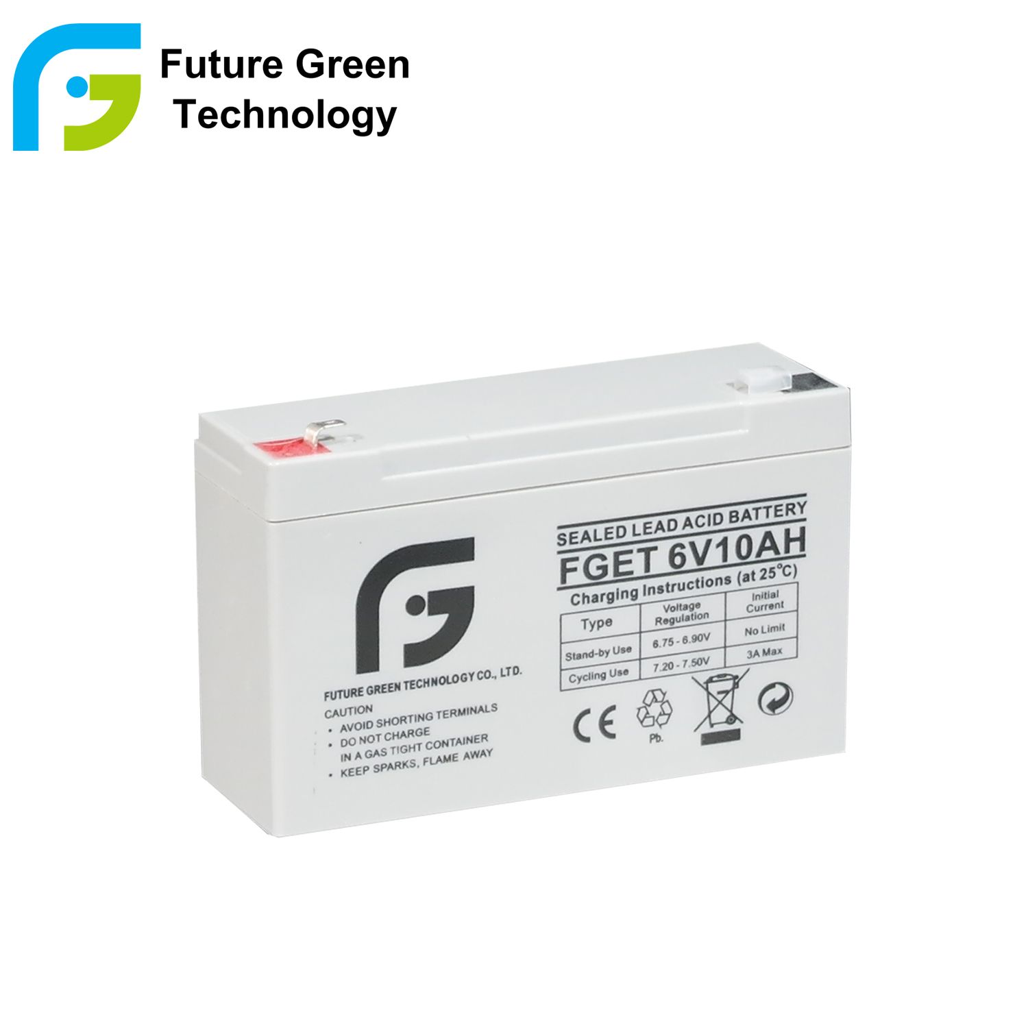 Dry Cell 6 Volt Rechargeable VRLA AGM Security System Battery