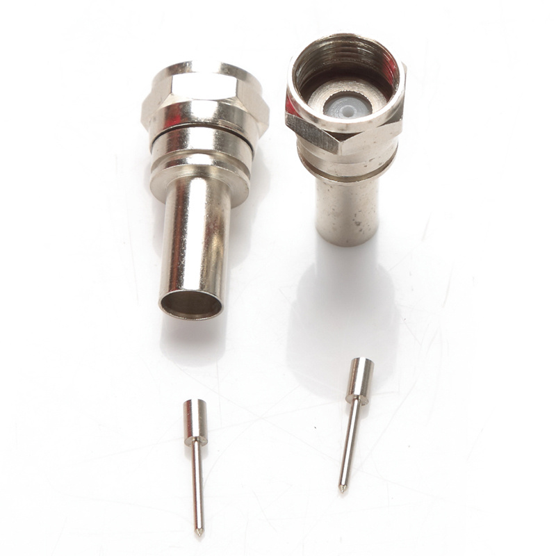 Rg58 F Type Crimp Connector RF Coaxial Cable