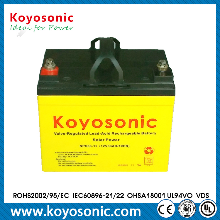 12V 38ah Rechargeable Solar Power System Gel Storage Battery