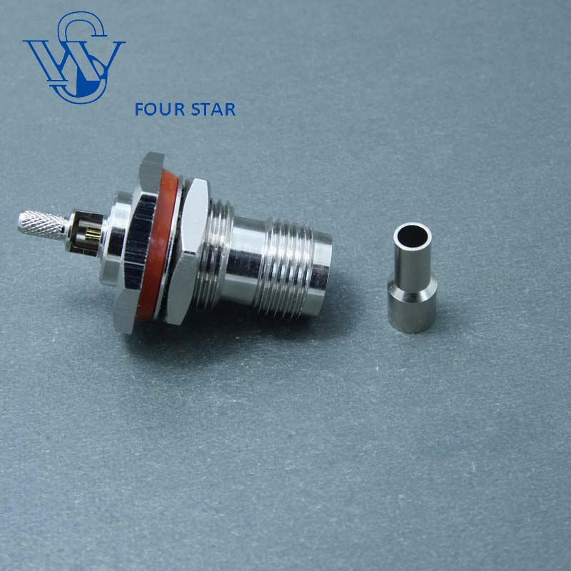 Female Jack Bulkhead Crimp Window TNC Connector for Rg316 Cable