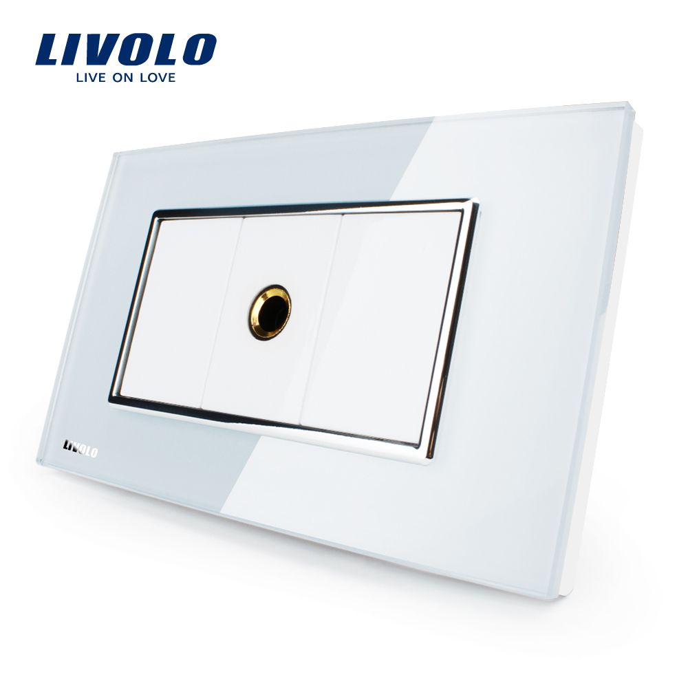 Livolo Home Computer TV Microphone Sound Micro Socket (VL-C391M1-81/82(TV))