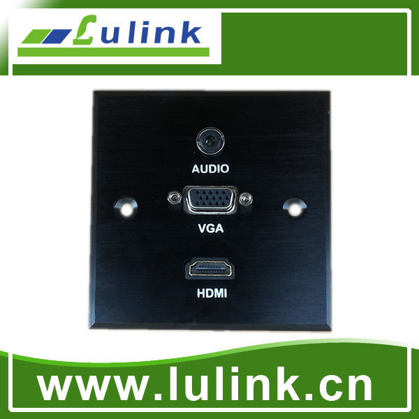 86 Type Black Aluminium Alloy Wall Plate