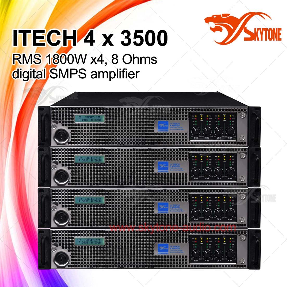 Skytone 4 Channels 3500W Each DJ Power Amplifier