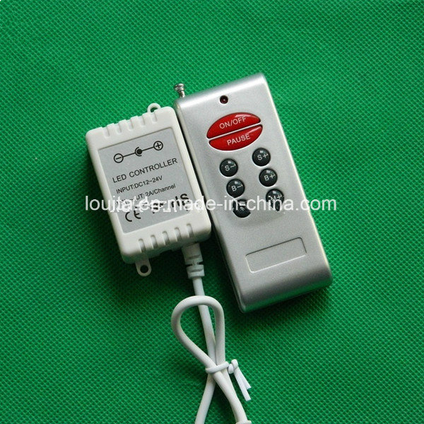 Plastic Shell 12V LED RGB Controller with RF 8 Key