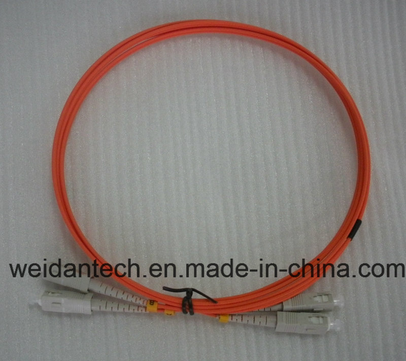 Sc-Sc Multimode Duplex 50/125u Om2 Fiber Optic Patch Cord, 2meter