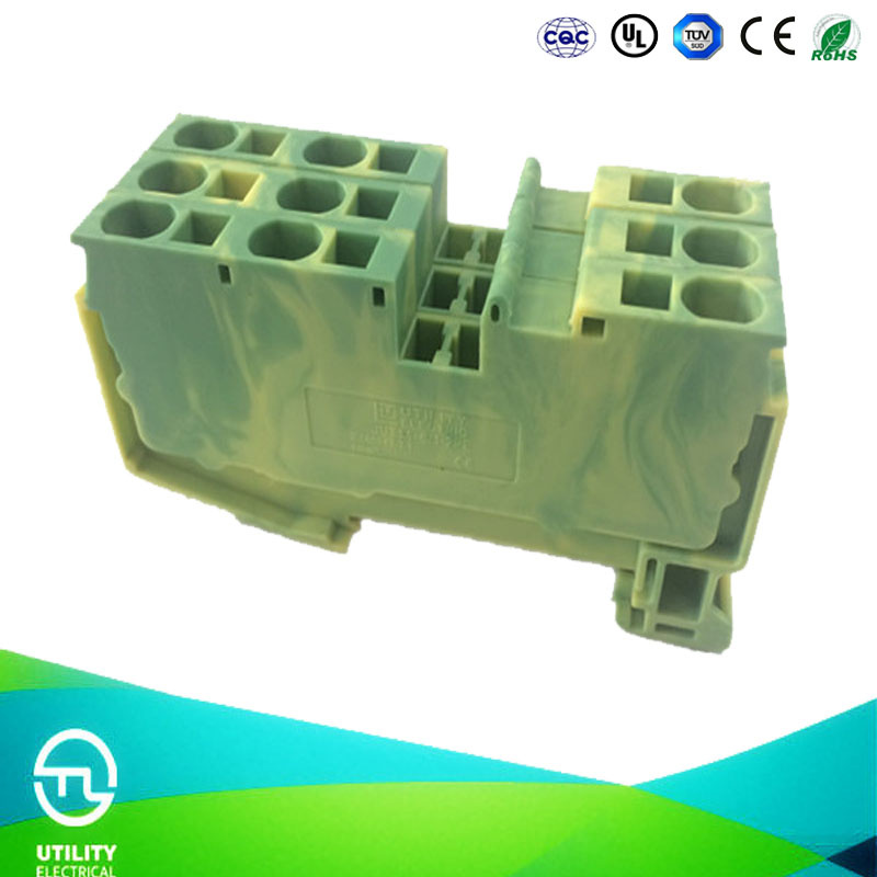 Cage Spring Crimp Electrical Contactor Dinrail Terminal Blocks
