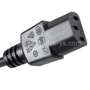 Certificated Power Cord Connector for Germany and European Countries (YS-22)