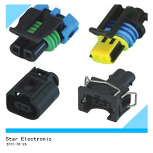 2 Pin Auto Plastic Electrical Connectors