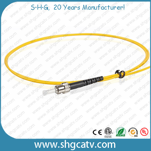 Singlemode Simplex St Fiber Optical Patch Cord (ST/UPC-ST/UPC)