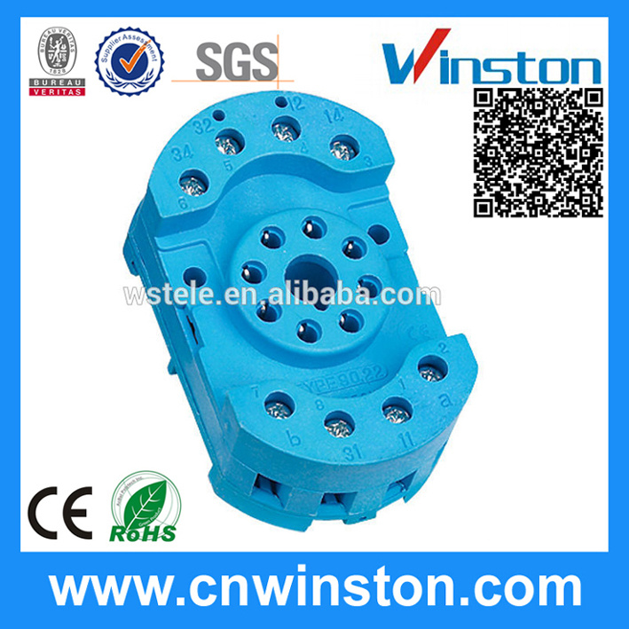 Mini Plastic DIN Rail Mouting Electrical Relay Socket with CE