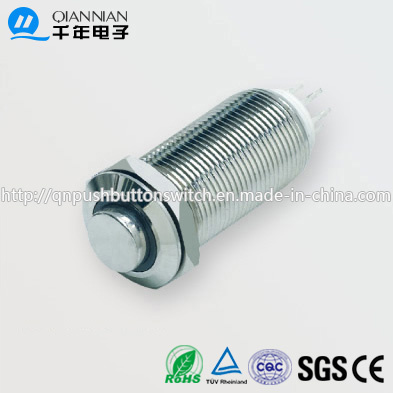 12mm 1no Momentary Elevated Head Ring Type IP65 Push Button Switch
