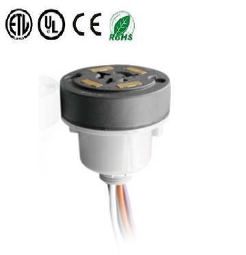 7 Pin 0-10V Twist-Lock Dimming Receptacle for LED Te Tyco2213362