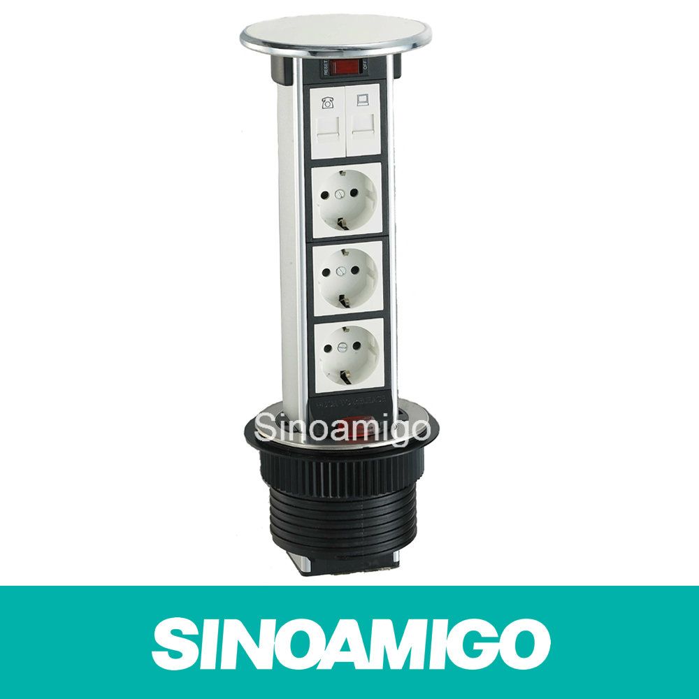 IP54 Powerpod Pop-up Worktop Tower Socket