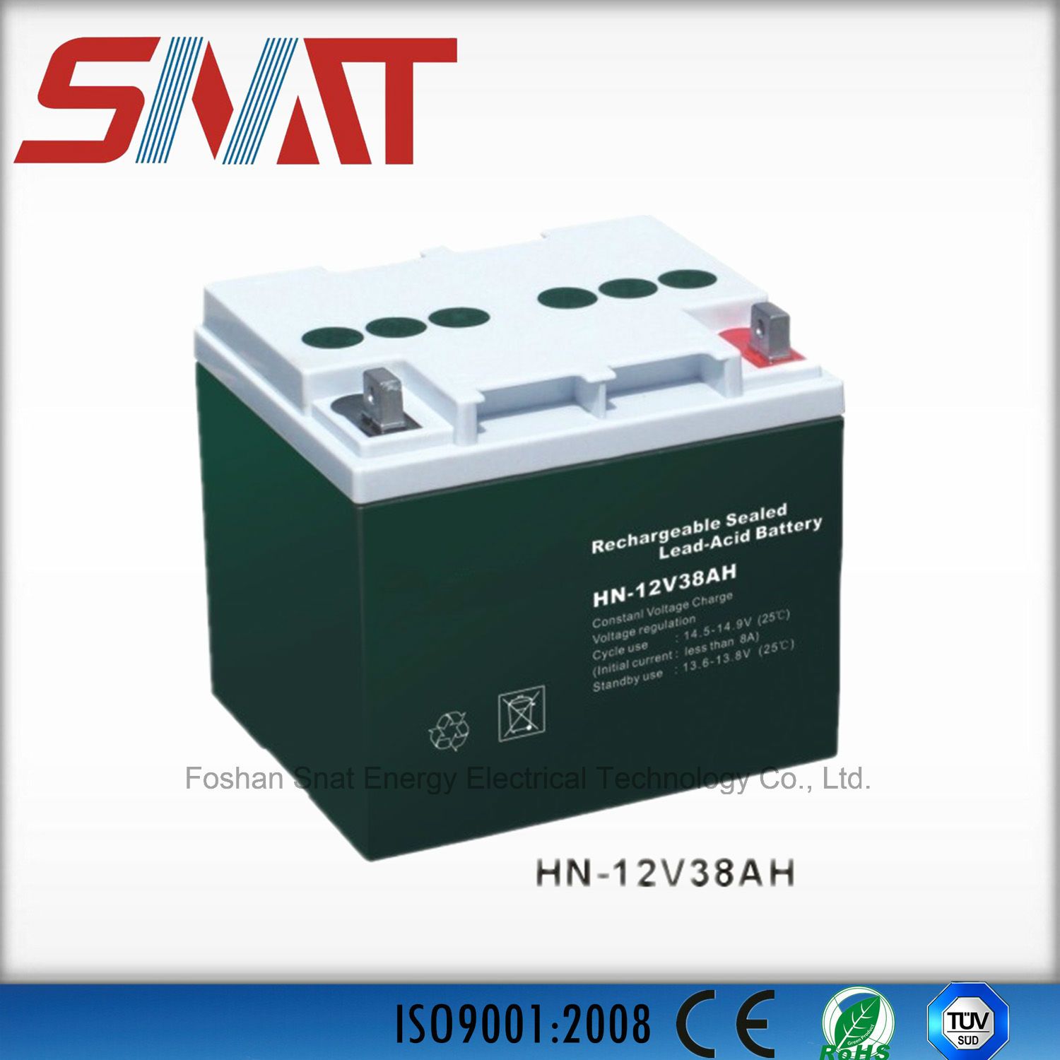 38ah Lead-Acid Batteries for Solar Power System