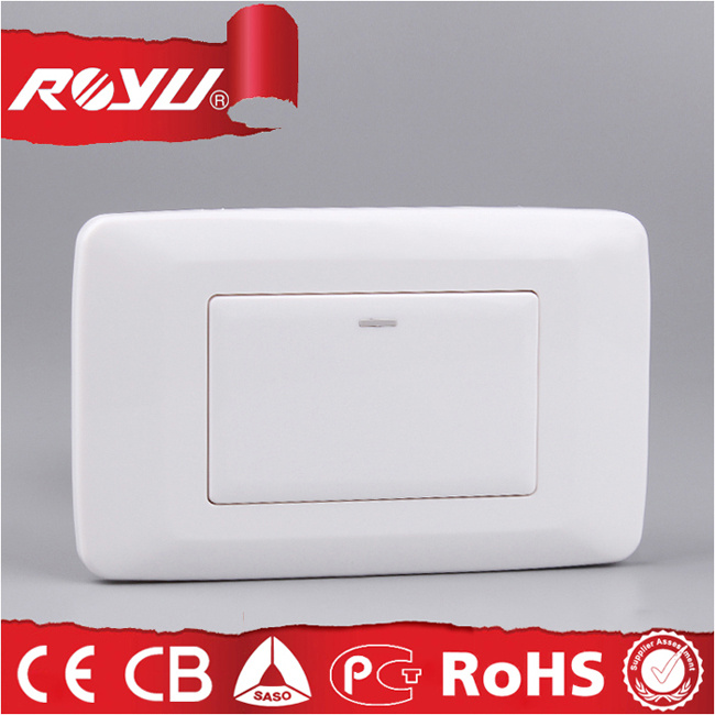 One Gang Broad Rocker Wall Switch, OEM Weatherproof Switch