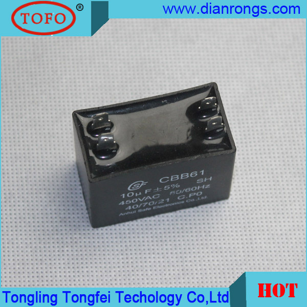 Cbb61 Sh Polypropylene Capacitors 12UF 450V Capacitor for Motor