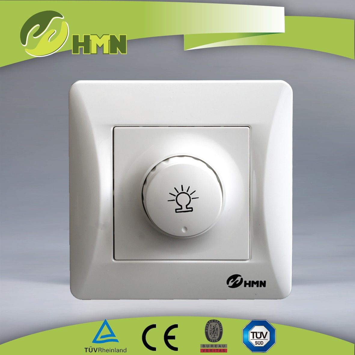 Ce TUV Certified EU Standard H109 1000W Dimmer Switch Socket