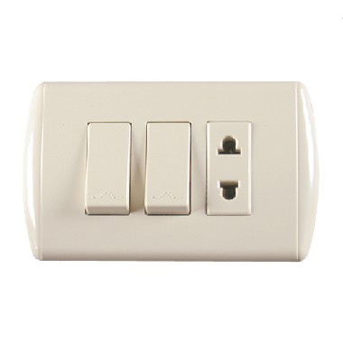 Ee-H826 South America 2 Gang 2pins Wall Switch