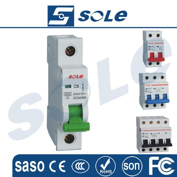 2015 New Slmcb2-63 MCB Mini Circuit Breaker