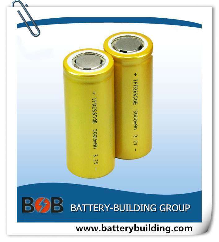 IFR26650 3000mAh Lithium Ion Cell Energy Cell