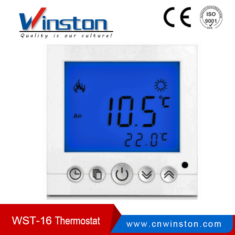 Wst-16 3A 16A Large LCD with Ntc Sensor Room Thermostat