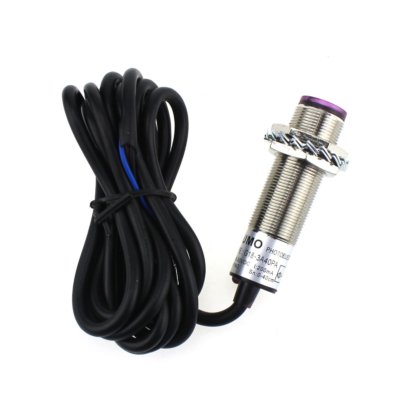 Yumo G18-3A40PA Retroreflective Type Photoelectric Sensor DC10-30V Photocell Sensor