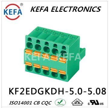 Double Row Pluggable 3.5mm Terminal Block