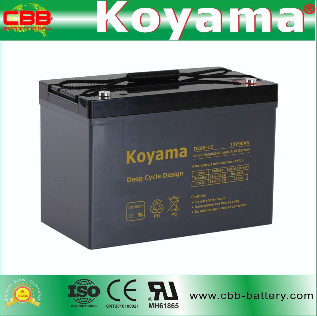 DC90-12 12V 90ah Deep Cycle Wholesale AGM Battery