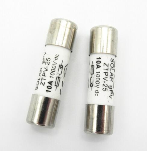 DC Fuse 10/12/15/20A 1000V DC Fusible 10X38mm Gpv Solar PV Fuse