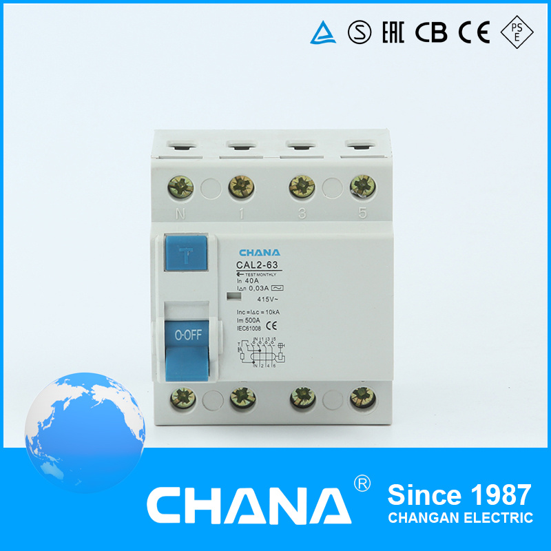 30mA ELCB Electromagnetic Type RCCB with Ce and CB Approval