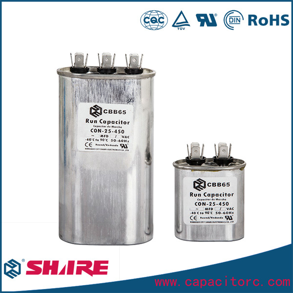 Cbb65 AC Motor Run Capacitor Series for Air Conditioner/Refrigerator/Rreezer/Light