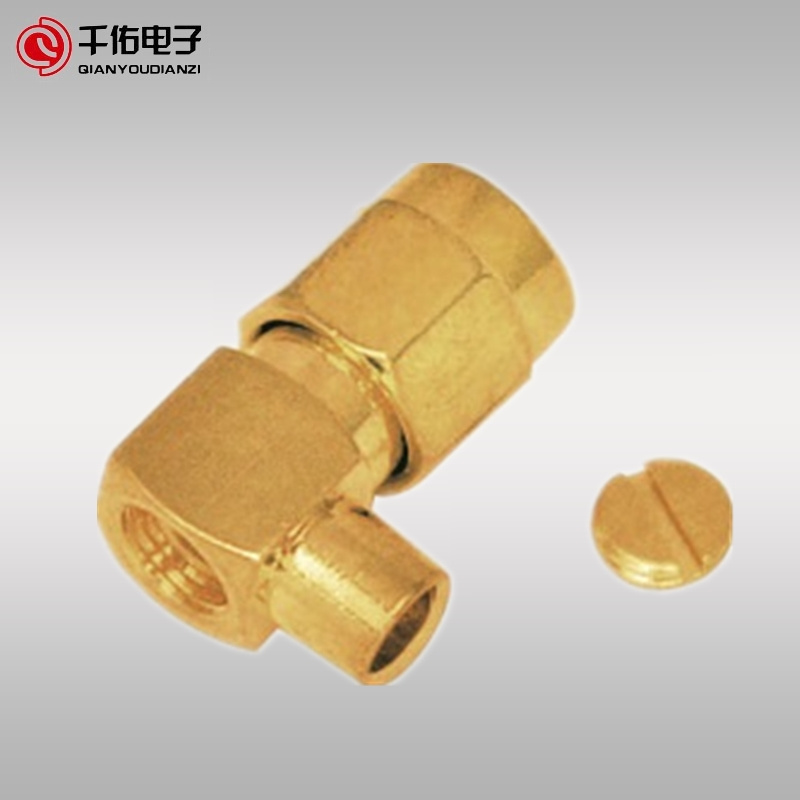SMA Male (J) Right Angle Connector for Rg086/Rg141