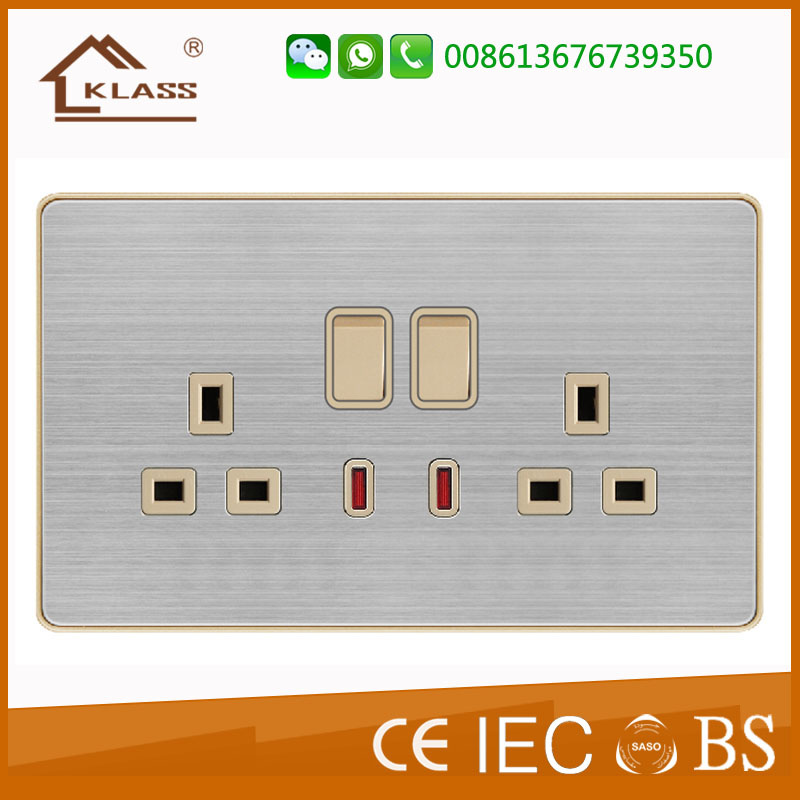 Double 13AMP Electrical Switch Socket