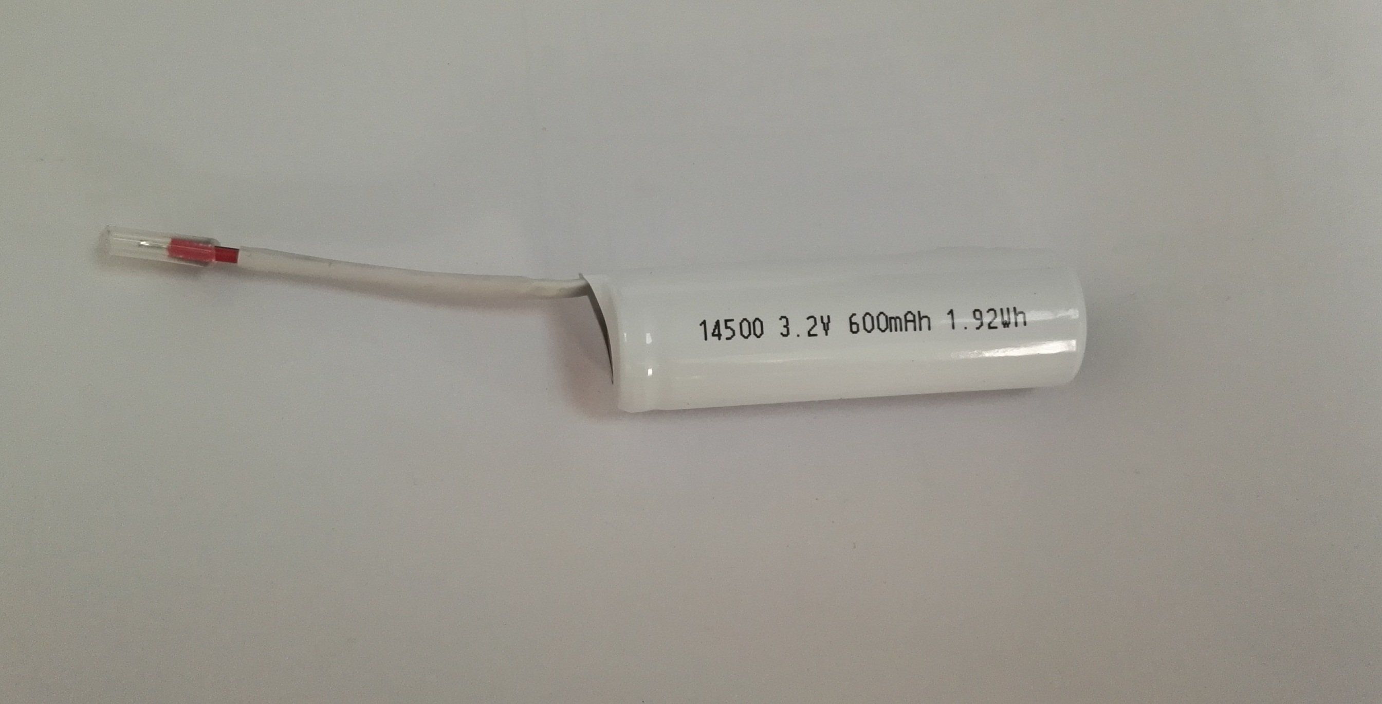 Long Life 14500 3.2V 600mAh LiFePO4 Battery Pack for Solar Lantern