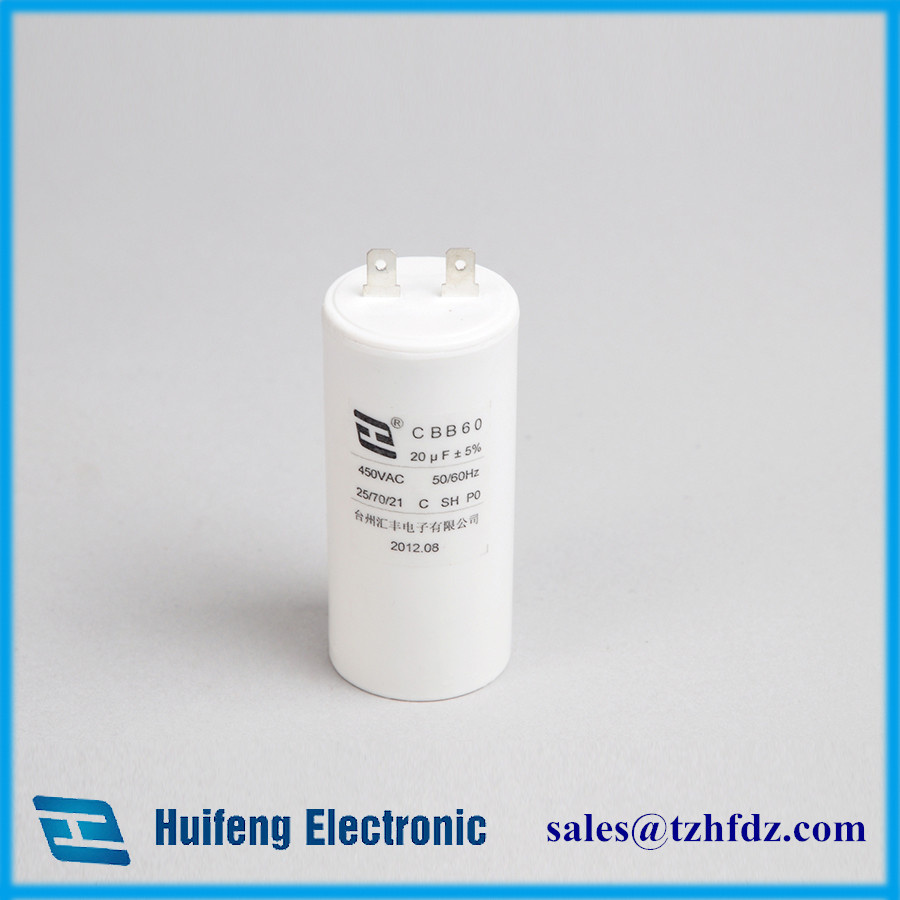 Cbb60 Motor Run Capacitor with Pins