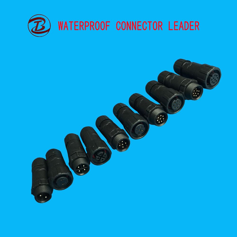 IP67 Series Waterproof Circular Connector 4 Pin with Cap