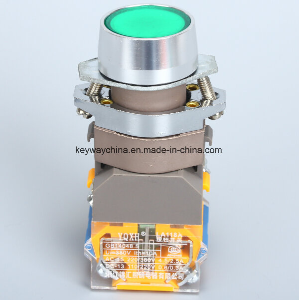 Illuminated Keyway Push Button Switch with Certification