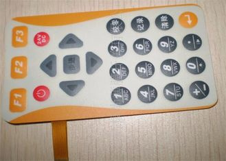Single Push Button Membrane Switch Panel for Industrial Control / Medical Equipment