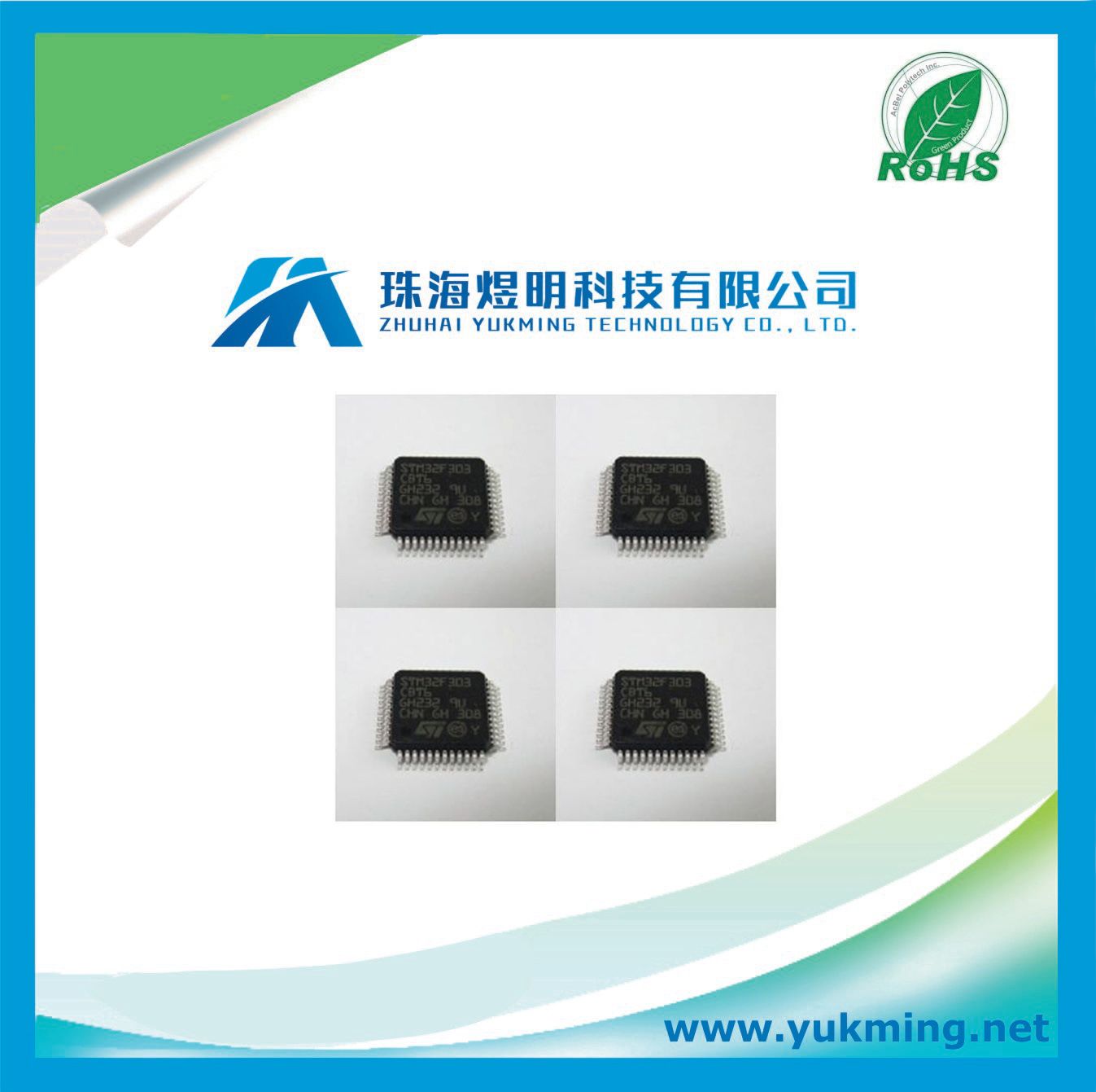 Integrated Circuit Stm32f303cbt6 of Arm Micro Controller IC