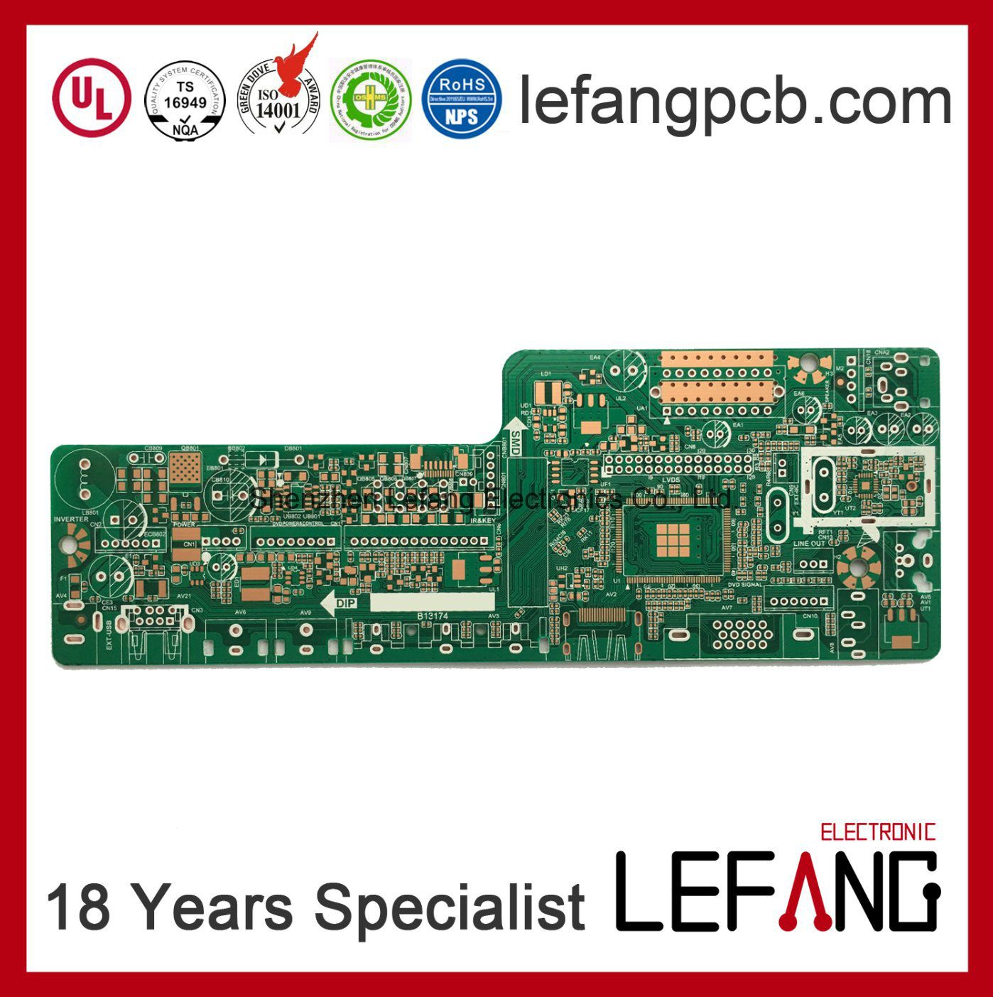 Double-Sided Fr4 Circuit Board PCB for Signal Transmission