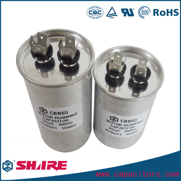 Aluminum Anti-Explosion Cbb65 Capacitor for Air Conditioner
