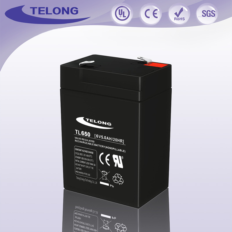 6V5ah Lead Acid Rechargeable Battery for Flashlight