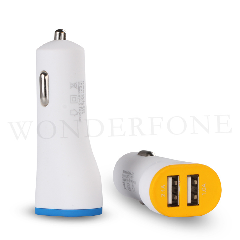 New Arrival 2 in 1 Dual Universal Mini USB Car Charger