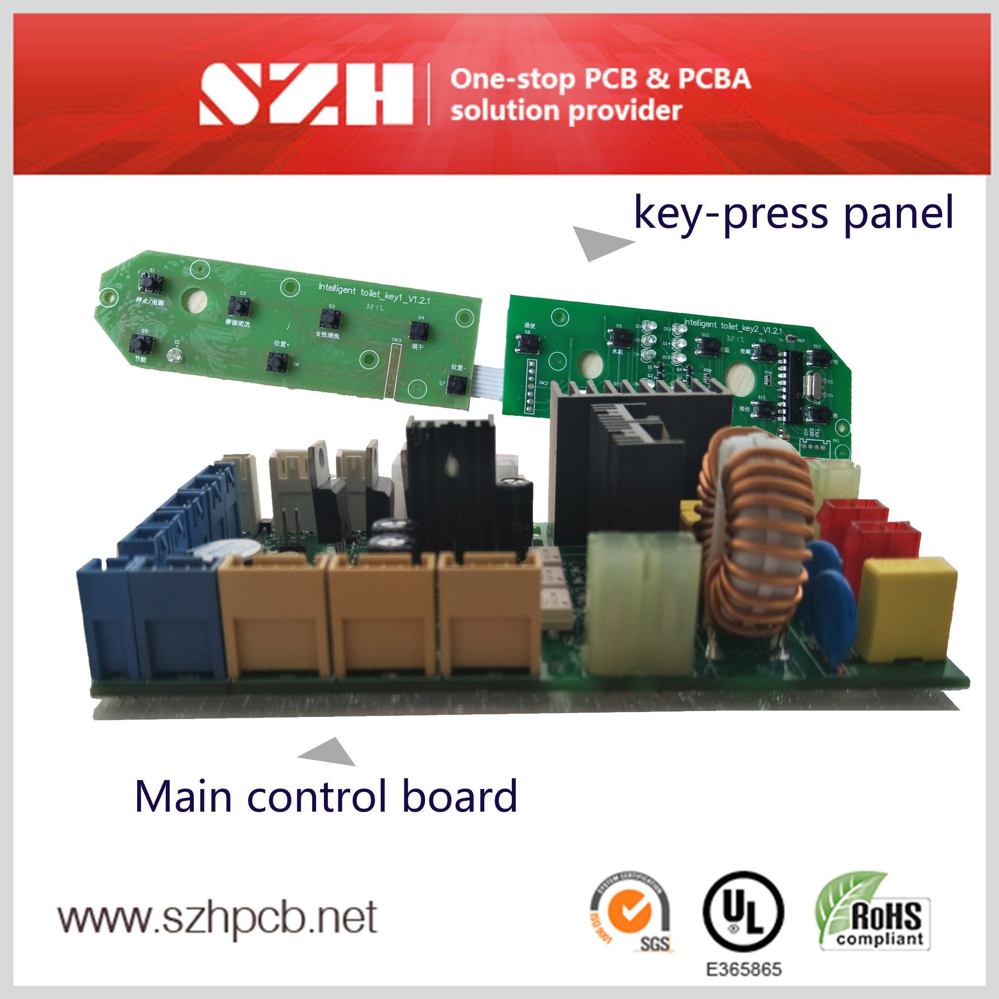 Automatic Bidet PCBA Board Assembly